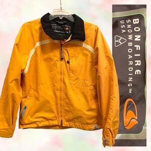 Bonfire mustard yellow snowboarding jacket awesome yellow size  M Gorpcore